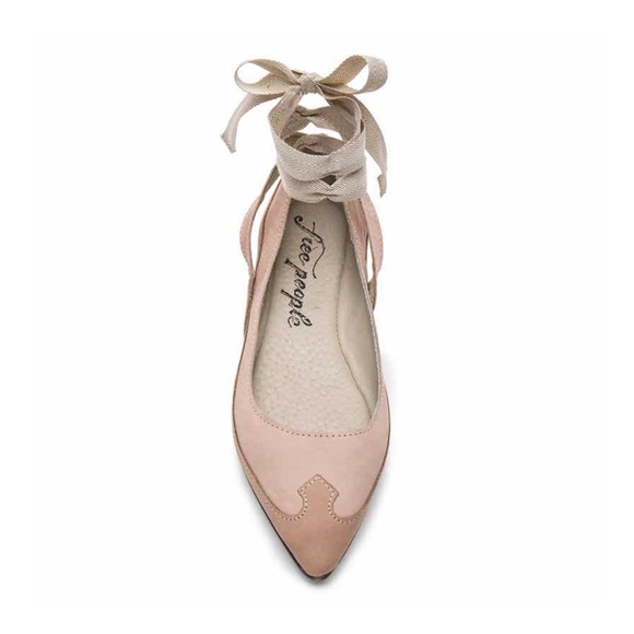 Free People Shoes - NIB Free People Blush Pressley Wrap Ballet Flats 8